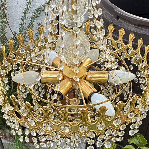 Kronleuchter goldfarben mit