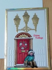 3 D Grußkarte, Weihnachten, Handarbeit