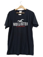 Hollister T-Shirt Herren California Logo Schwarz Gr. 54/XXL Casual Baumwolle
