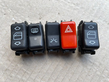 Mercedes W124 230CE  Schaltersortiment 5 Teile 2x Fensterheber Warnblinker Licht