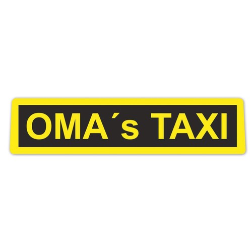 Sticker oma taxi kfz - sticker, kfz_107