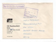 DDR Dienst ZKD Brief Halle
