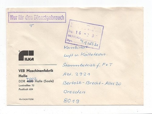 Ddr dienst zkd - zkd, halle