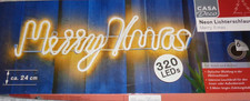 Neon Led Schrift MERRY XMAS,Timer,Deko,für Innen/Aussen,72 cm,NEU-lesen