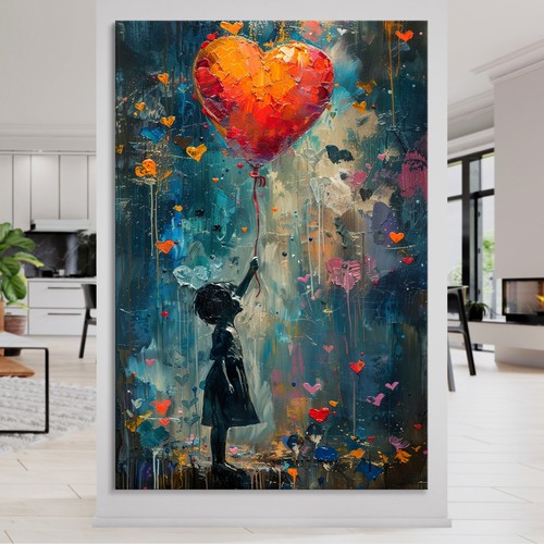 Wandbild banksy herz - ✅,