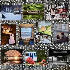 Zehn Postkarten Eisenbahn