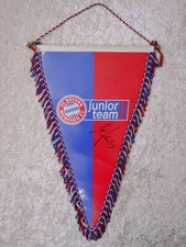 spPa9X - FC Bayern München Junior Wimpel mit Autogramm - Vintage - 37,5 cm