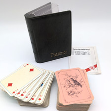 ASS Mini Patience Solitaire - Vollständig Mini Kartenspiel Vintage 2 Kartensets