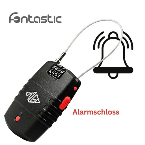 Kabelschloss mit alarm - alarm,