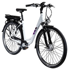 Zündapp Z502 E Bike 28" Damen Elektrofahrrad City Pedelec weiß/lila 50cm B Ware