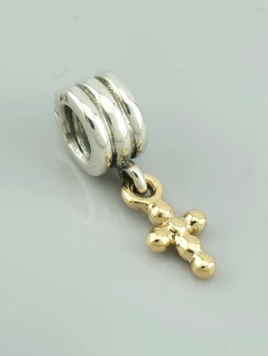 Pandora bicolor charm - charm, kreuz