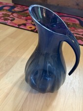 Saft Kanne Karaffe Blau Kunststoff Edel