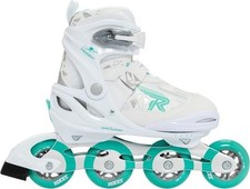 Kinder Inlineskates Weiß Grün Inliner Rollschuhe Unisex Gr.30-35 Roces Moody TIF