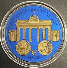 Liberia Niob mit Goldauflage 10 Jahre Euro 1995-2005 Deutschland