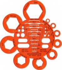 SCHABLONE STANDARDGRAPH 1309 F ABRUNDUNGEN | MUTTERN STANDARDGRAPH 1309F