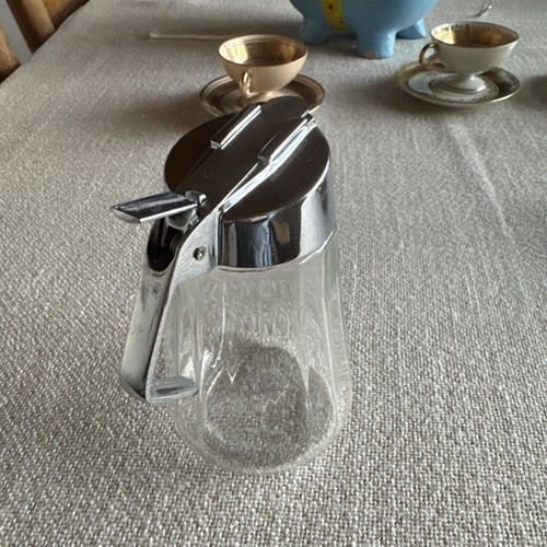 Vintage glas zuckerdose - glas-zuckerdose, /