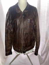Chevignon 1957 Piloten Lederjacke Dunkelbraun Gr. XL