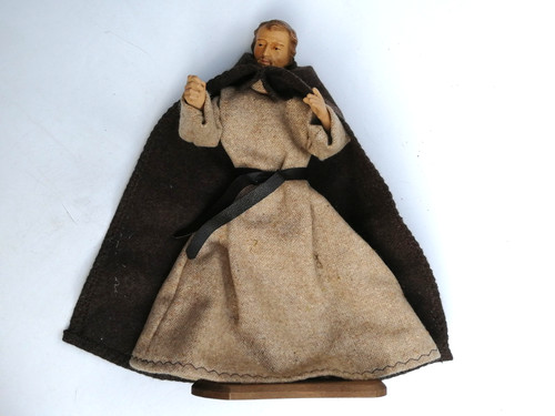 Alte bekleidete krippenfigur - alte,