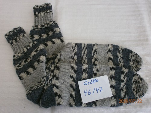 Socken handgestrickt