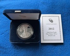 USA American Eagle 1 Unze Silber 2012 West Point PP mit Box und Zertifikat