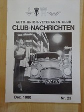 CLUB NACHRICHTEN - AUTO UNION