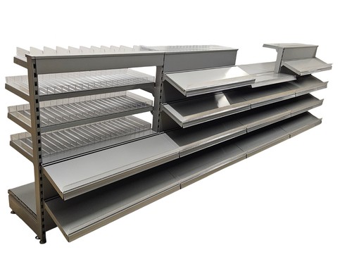 Neu kiosktheke silbergrau - 4m,