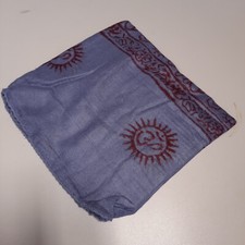 RAM NAM Halstuch Kopftuch Benares Lunghi Mantra Schal Goa  HELLES LILA 90x190 cm