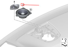 NEU BMW X5 F15 DASHBOARD MID-RANGE SOUND LAUTSPRECHER 65139295684 9295684