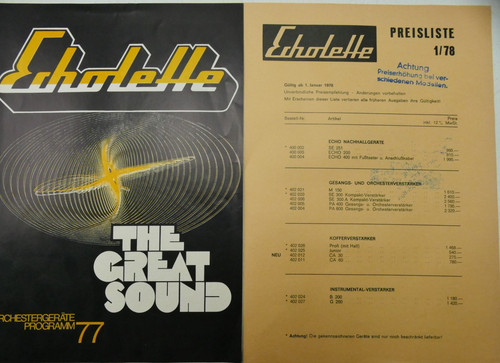 Echolette the great sound - echolette,