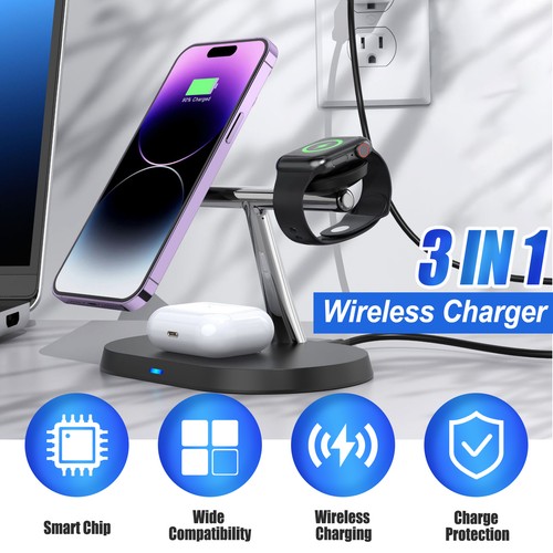 Wireless charger fast - 3-in-1,