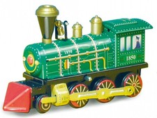 Blechspielzeug Lokomotive 1850
