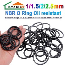 10x O-Ringe Dichtringe Dichtungsringe 1 - 60 mm / Schnurstärke 1 - 2,5 mm/NBR 70