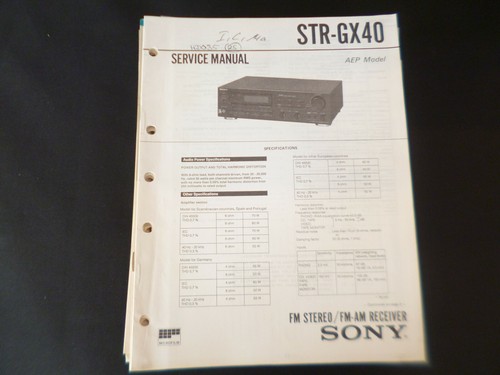 Original service manual - original,