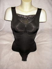 Mieder Body Schlankstütz Gr. L Spitze 42/44 Shapewear SK 3 Taillenformer schwarz