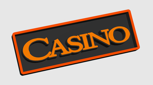 Casino gedrucktes film - 3d,