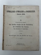 Ritter - Die Quellen Vergils für die Darstellung der Irrfahrten des Aeneas. 1909