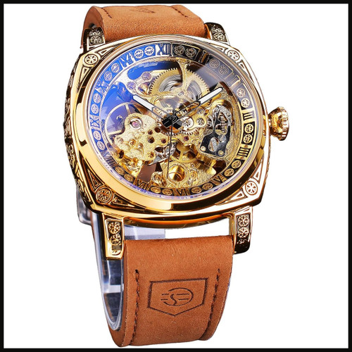 Mechanische uhr retro skelett - retro,