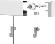 Bilderschienen Galerieschienen Bilderleiste Komplett-Set 3M (2X1,5M)Weiß