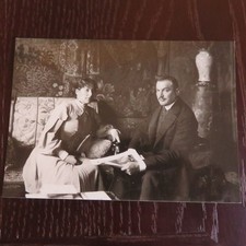 alte AK  Mary und Franz Stuck, Villa Stuck, Nachlaß von Franz Stuck, München