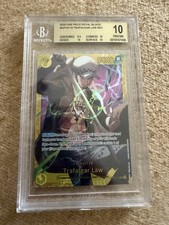 One Piece TCG Trafalgar Law (OP10-119) (V.2) FULL ALT ART SEC EN BGS 10 