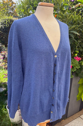 Premium damen strickjacke blau - premium,