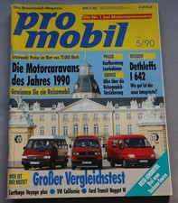 Pro Mobil 5/1990 VW Bus T3 California, Ford Transit Nugget, Dethleffs I 642