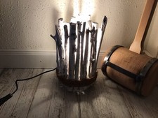 Treibholz Lampe Weiß