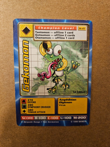 Digimon karte 1999 1st - digimon,