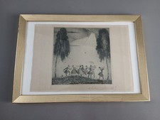 Original Radierung Hochzeit