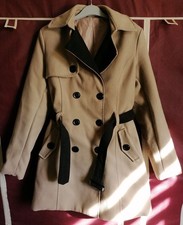 Mantel Wollmantel Beige /