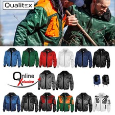 Qualitex 4in1 Pilotenjacke Arbeitsjacke Winterjacke mit Fell als Weste tragbar