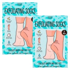 2 Paar Anti Hornhaut Socken Hornhautentferner Fußmaske Fuss Peeling Fußpflege