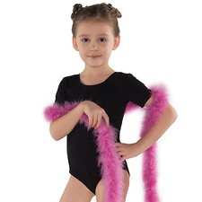 Mädchen Kinder kurzarm Gymnastikanzug Ballettanzug Trikot Turnanzug Ballettbody