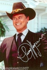 Larry Hagman ++Autogramm++DALLAS Kultserie 80er Jahre+